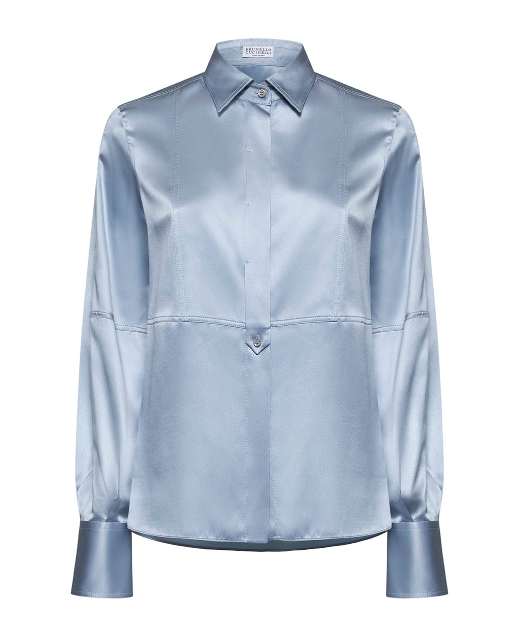 Gray Silk Dress Shirt