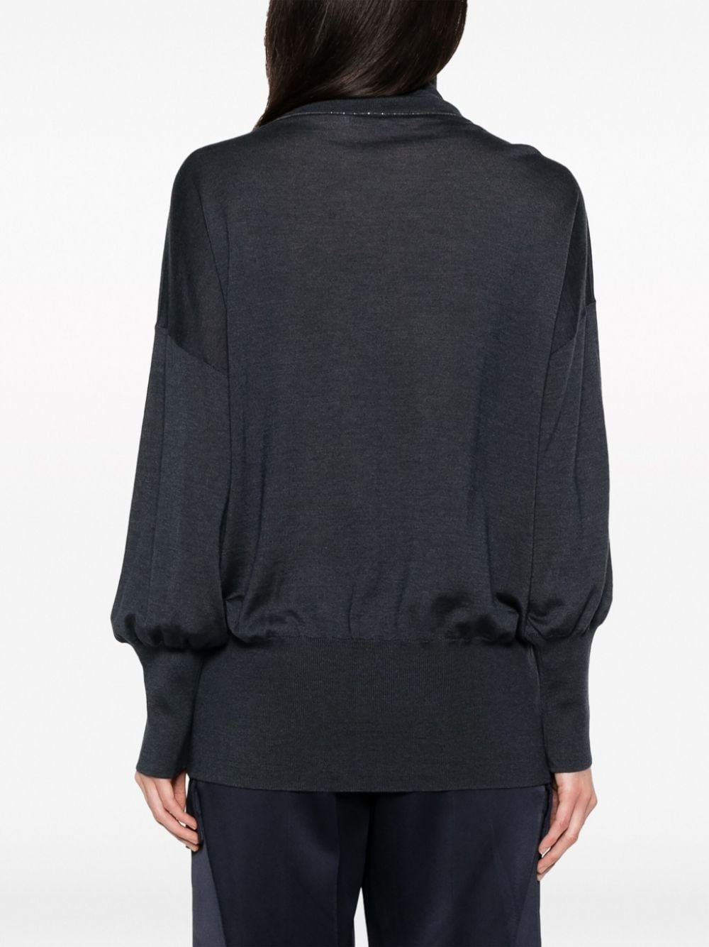 Blue Cashmere Turtleneck