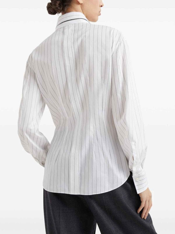 Bicolor Cotton Pattern Shirt