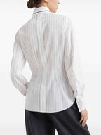 Bicolor Cotton Pattern Shirt