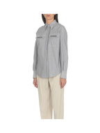 White Cotton Pattern Shirt