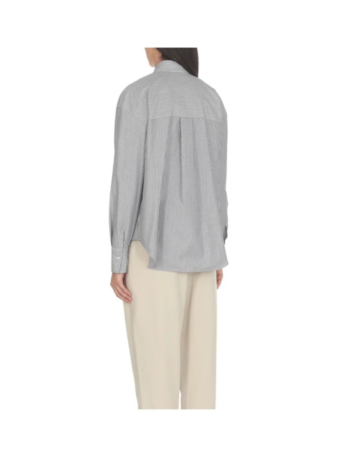 White Cotton Pattern Shirt