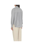 White Cotton Pattern Shirt