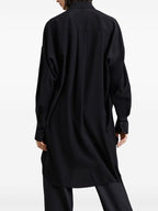 Black Silk Dress Shirt