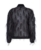 Brown Silk Bomber
