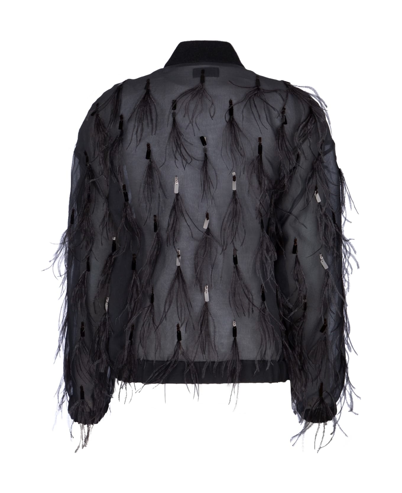 Brown Silk Bomber