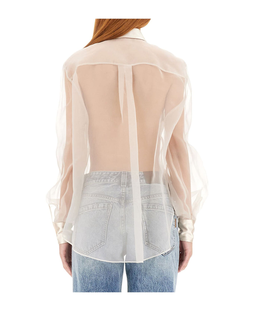 Bicolor Silk Dress Shirt