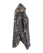 Blue Silk Pattern Shirt