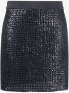 Gray Acetate Mini Skirt