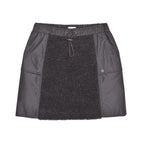 Bicolor Wool Mini Skirt