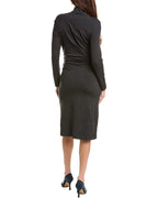 Gray Wool Casual Dress