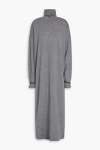 Gray Wool Casual Dress