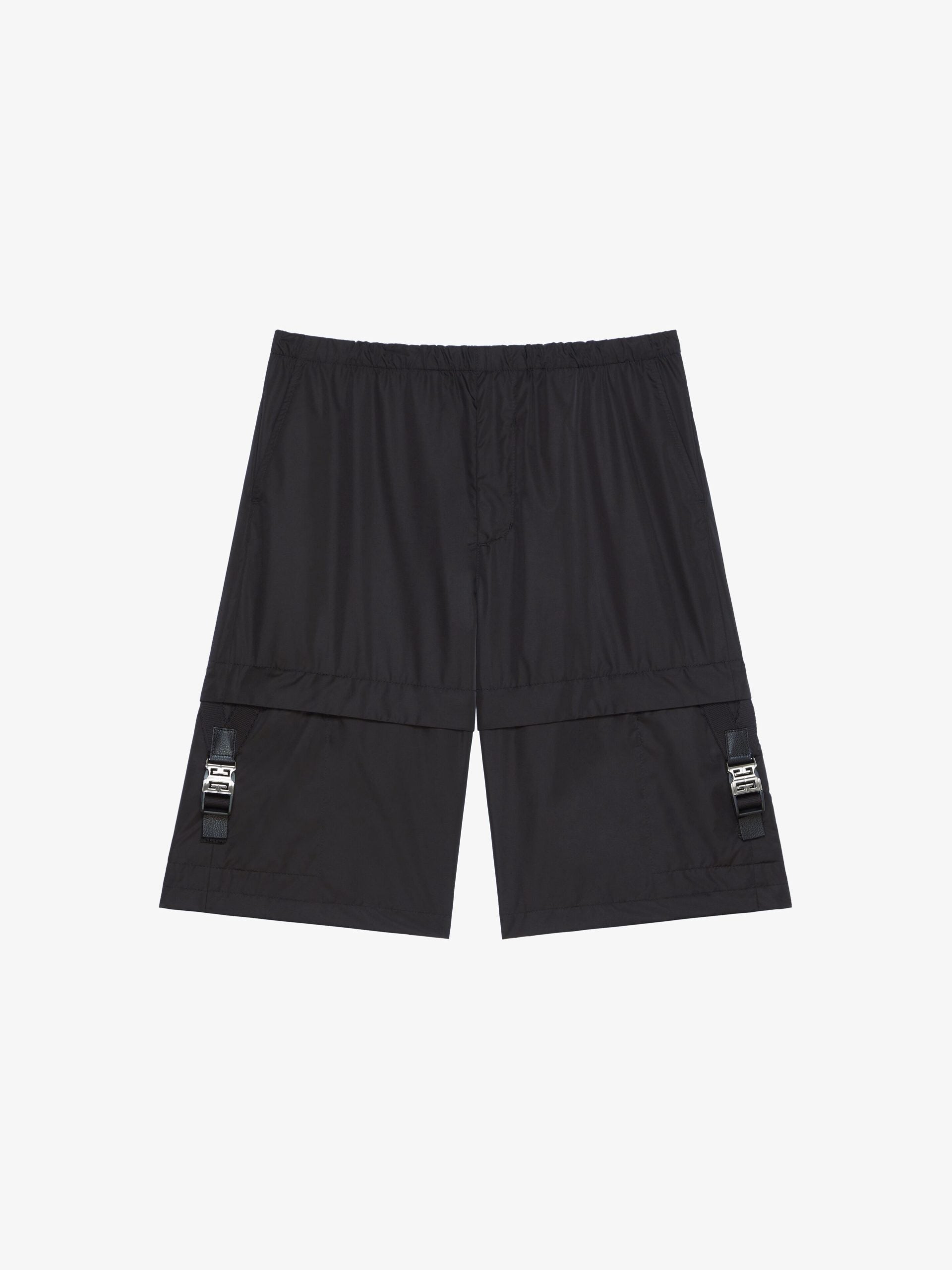 Black Fibres Cargo Shorts