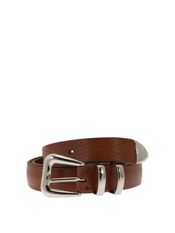 Brown Leather Regular Belt