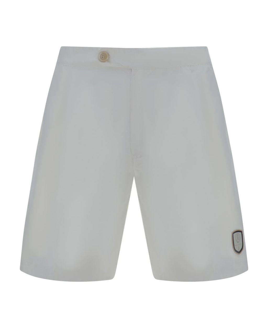 White Polyester Shorts