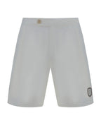 White Polyester Shorts