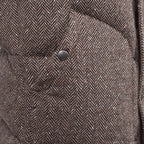Brown Wool Sleveless Jacket