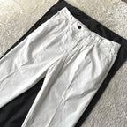 White Cotton Casual Pants
