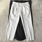 White Cotton Casual Pants