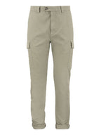 Bicolor Cotton Cargo Pants