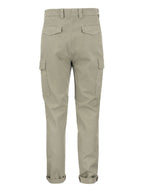 Bicolor Cotton Cargo Pants