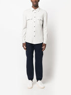 Blue Cotton Cargo Pants