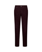 Purple Cotton Casual Pants