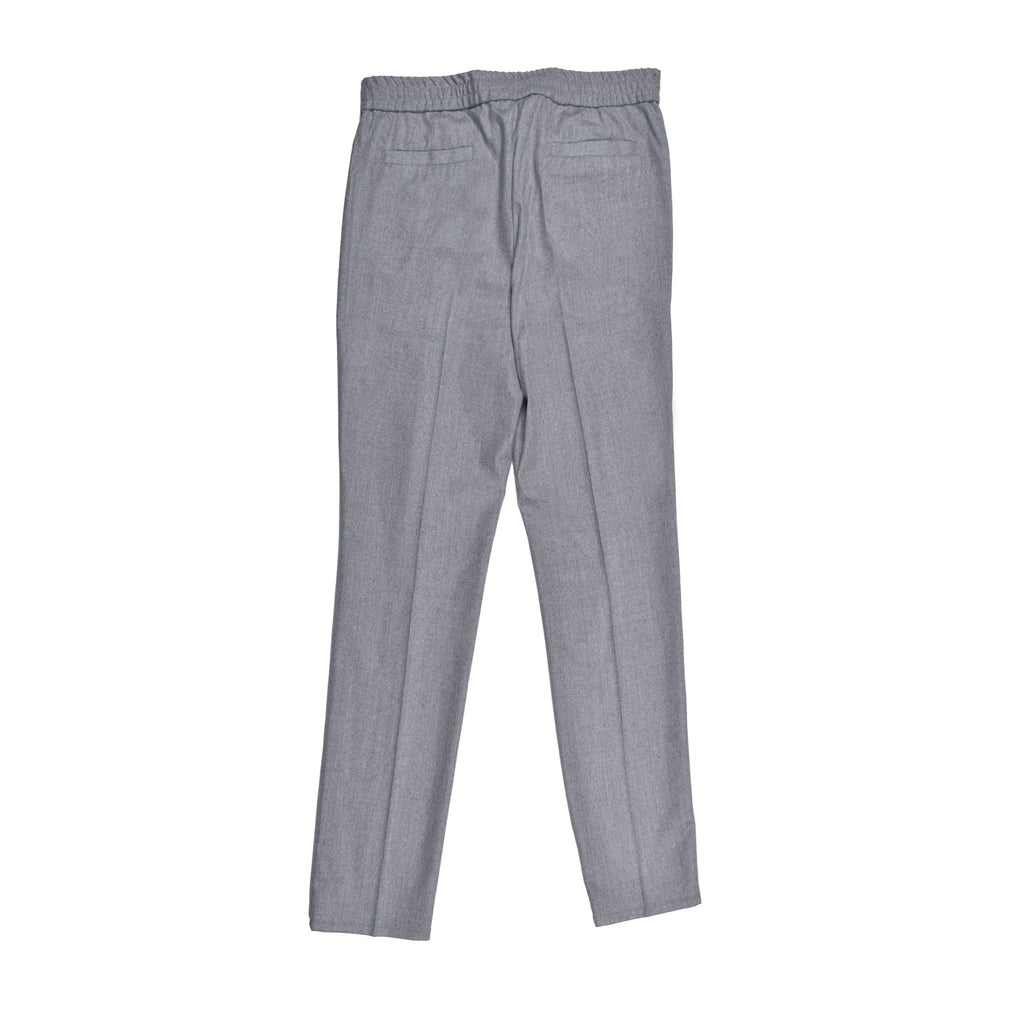 Gray Wool Casual Pants