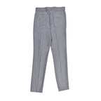 Gray Wool Casual Pants
