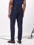 Blue Wool Pants