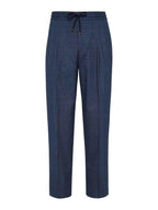 Blue Cotton Pants