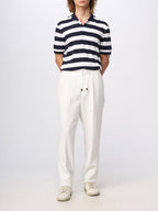 Beige Linen Casual Pants