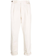 White Linen Casual Pants