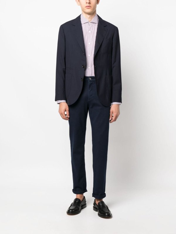 Bicolor Cotton Dress Shirt