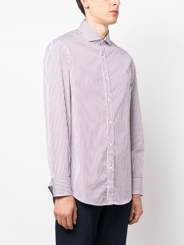 Bicolor Cotton Dress Shirt