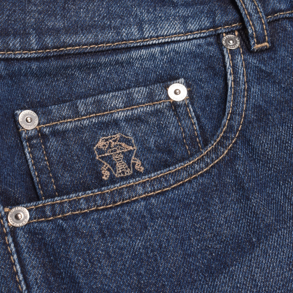 Blue Cotton Jeans Denim