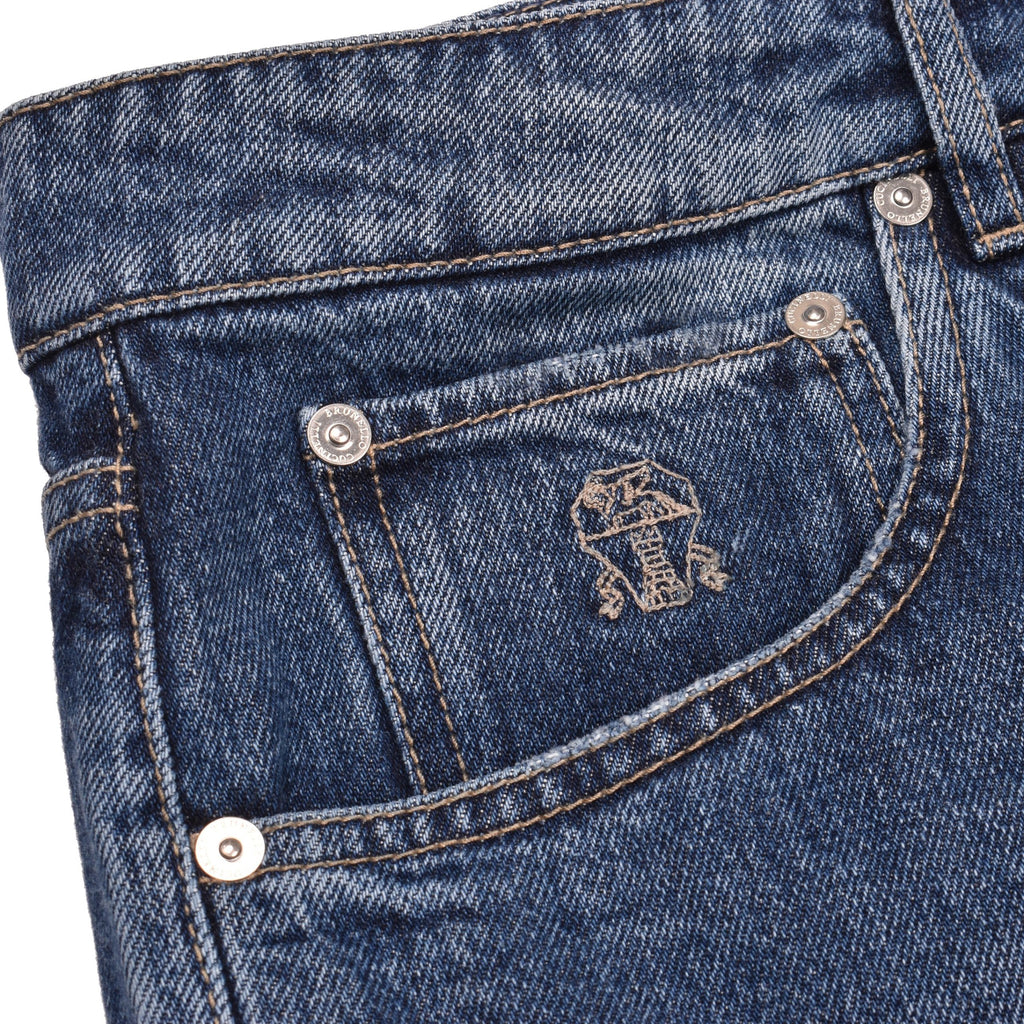 Blue Cotton Jeans Denim