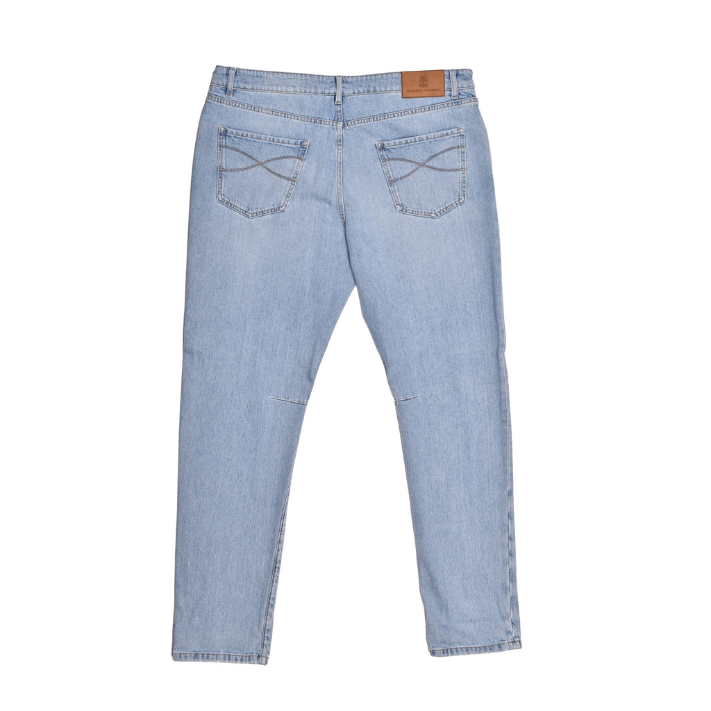 Blue Cotton Jeans Denim