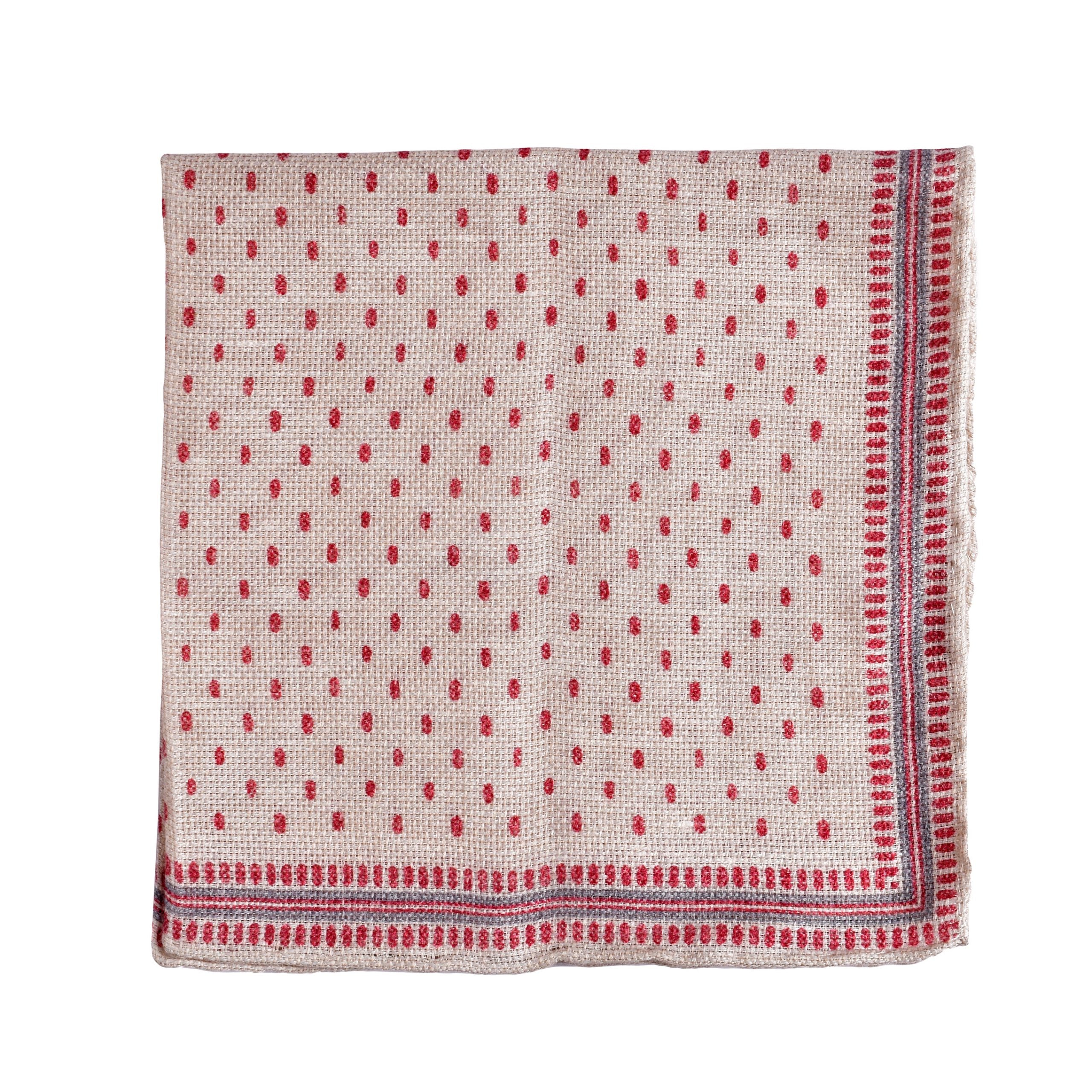 Bicolor Linen Pocket Square