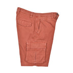 Orange Cotton Bermuda Shorts