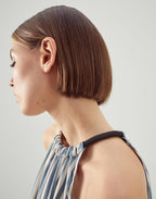 Blue Viscose T-Shirt