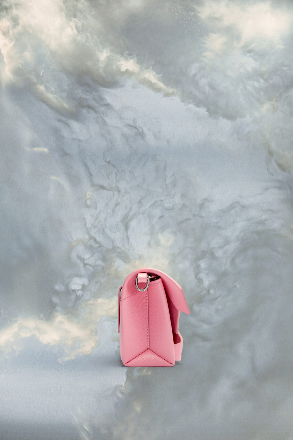 Pink Fibres Clutch Bag