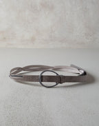 Blue Leather Regular Belt