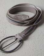 Blue Leather Regular Belt