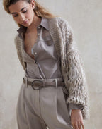 Blue Leather Regular Belt