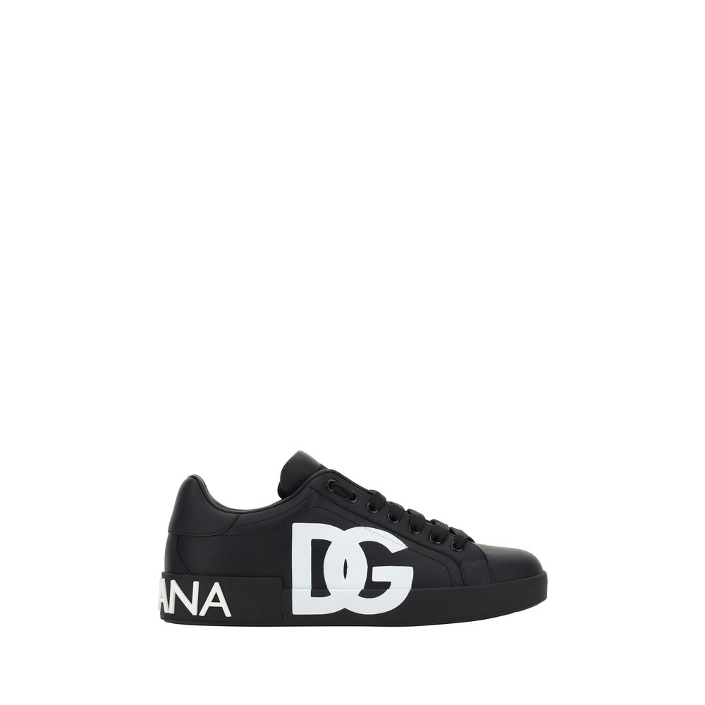 Black Calf Leather Bos Taurus Low Top Sneakers