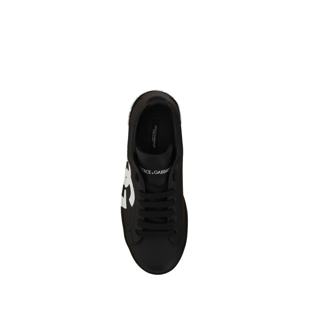 Black Calf Leather Bos Taurus Low Top Sneakers