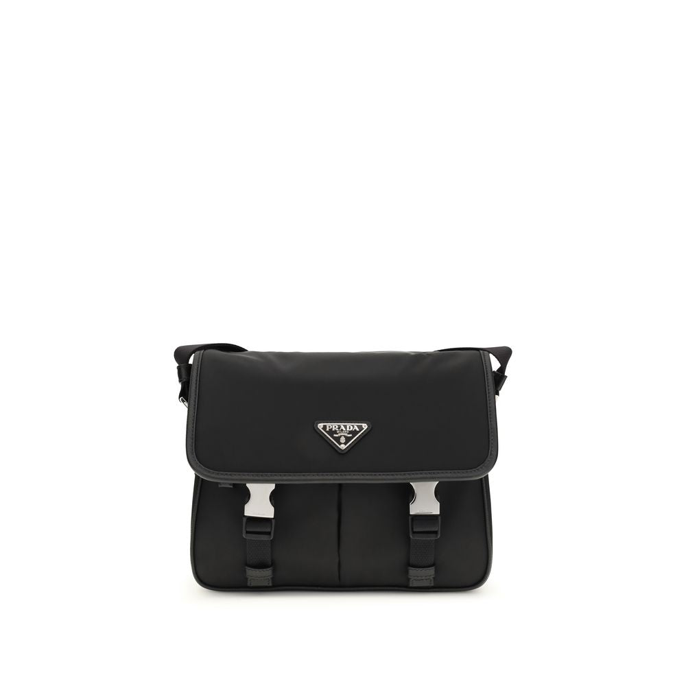 Black Polyamide Shoulder Bag
