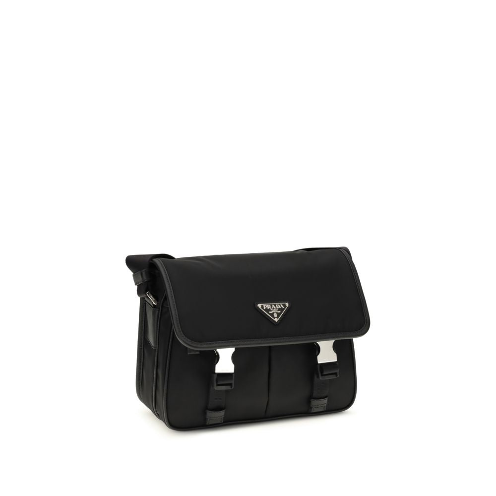 Black Polyamide Shoulder Bag