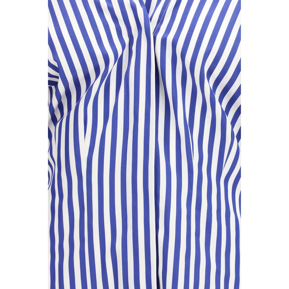 Blue Cotton Pattern Shirt